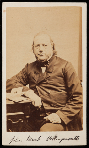 Studio portrait of John Mark Hollingsworth, Boston, Mass., undated