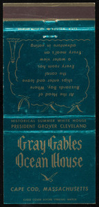 Gray Gables Ocean House matchbook cover
