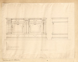 Cabinet with columns