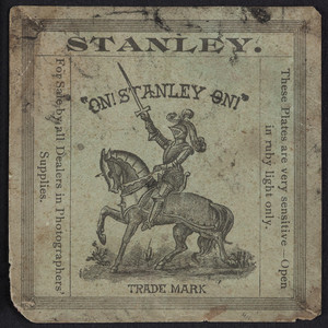 Label for the Stanley Dry Plate, Western Office, 84 Adams Street, Chicago, Illinois, undated