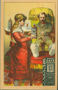 Trade cards for Warner's Safe Rheumatic Cure, H.H. Warner Company, Rochester, New York, undated
