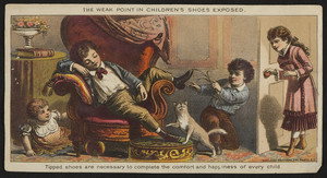 Trade card for I.L. McClary, boots, shoes and rubbers, Peacham, Vermont, undated