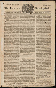 The Boston Evening-Post, 4 April 1768