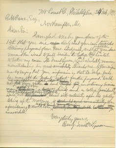 Letter from Benjamin Smith Lyman to Chauncey H. Pierce