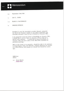 Memorandum from Mark H. McCormack to Ian Todd