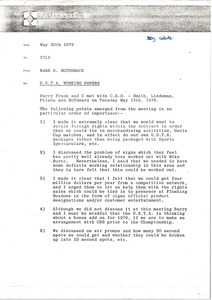 Memorandum from Mark H. McCormack to file