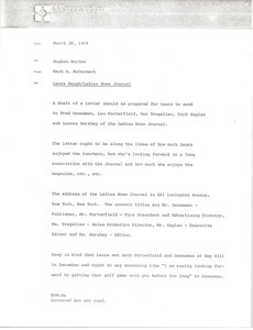 Memorandum from Mark H. McCormack to Hughes Norton