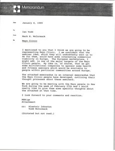 Memorandum from Mark H. McCormack to Ian Todd