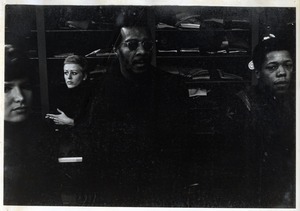 Richie Havens (center) with three unidentified people in Krackerjacks