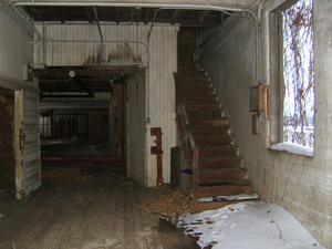 Interior view with stairway up