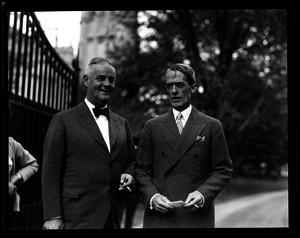 Marvin H. McIntyre, Secretary to President Franklin D. Roosevelt, and Richard Jervis, Secret Service (l. to r.)