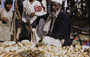 Bread seller at the market in Ranchi