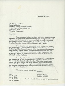 Letter from Harold S. Remmes to Richard A. LaPierre