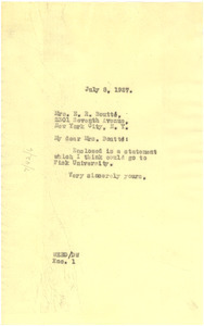 Letter from W. E. B. Du Bois to Etnah Rochon Boutte