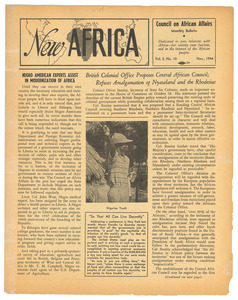 New Africa volume 3, number 10