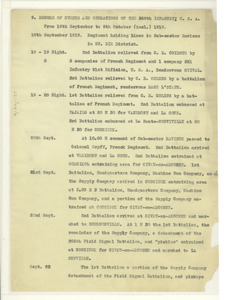 Record of events and operations of the 368th infantry