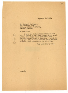 Letter from W. E. B. Du Bois to Herbert O. Eagan