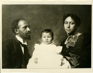 W. E. B. Du Bois, son Burghardt, wife Nina