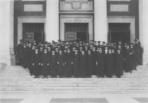Class of 1922 in graduation robes