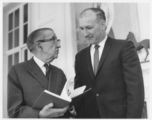 Frank L. Boyden speaking with Benjamin Ricci