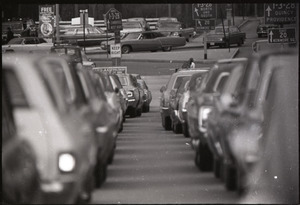 Views of Boston: line of cars