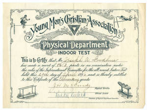 Joseph Goodhue's Indoor Test Certificate (April 29, 1896)