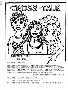 Cross-Talk: The Transgender Community News & Information Monthly, No. 21 (November, 1990)