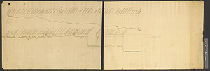 A plan and section of the two routs in Woburn, say 1795