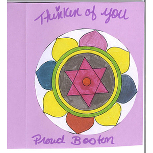 Card from a woman at the Western Massachusetts Correctional Alcohol Center