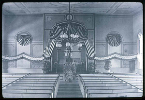 Inside, the center Congregational Church