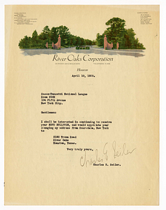 Letter from Charles E. Seiler to Sacco-Vanzetti National League, April 10, 1929