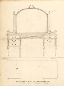"Dressing Table of French Walnut"