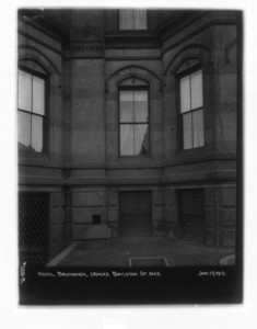 Hotel Brunswick, cracks, Boylston Street, facade, Boston, Mass., January 13, 1913