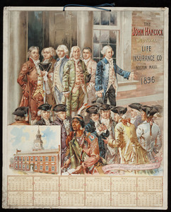 Calendar for John Hancock Mutual Life Insurance Company, Boston, Mass., 1896