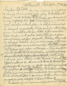 Letter from Benjamin Smith Lyman to Edith Clark