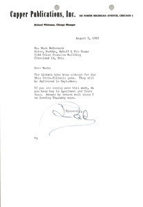 Letter from Ned McCormack to Mark H. McCormack