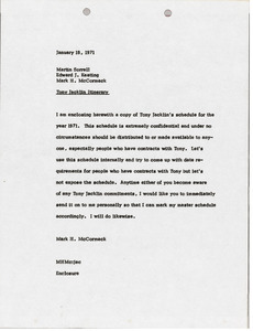 Memorandum from Mark H. McCormack to Martin S. Sorrell and Edward J. Keating