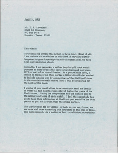 Letter from Mark H. McCormack to E. F. Loveland