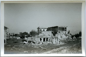 Bombing ruins, Thái Bình City