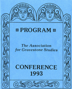 The Association for Gravestone Studies, 16th conference and annual meeting