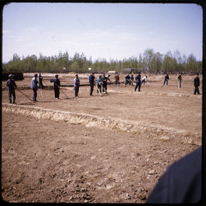 Preparing ground at the Beijing District Cadre school
