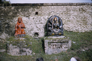 Statues of deities near the Gokarna Mahadev temple