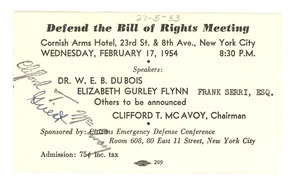 Defend the bill of rights meeting