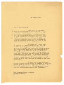 Memo from W. E. B. Du Bois to Florence M. Read