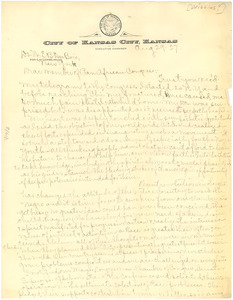 Letter from H. G. Driggins to W. E. B. Du Bois