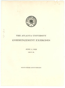 The Atlanta University commencement exercises