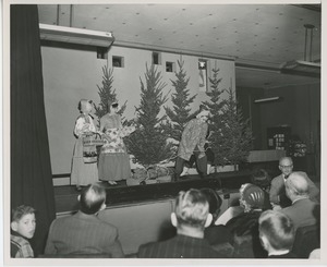 Performers in Christmas pageant