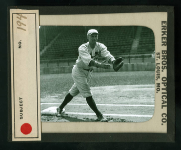 Leslie Mann Baseball Lantern Slide, No. 194