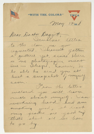 Letter from John C. Lewis to Laurence L. Doggett (May 12, 1918)