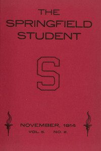 The Springfield Student (vol. 5, no. 2), November 1914